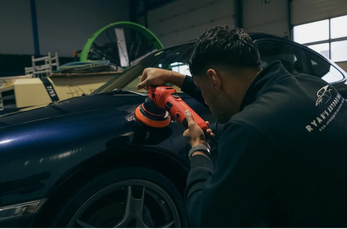 Cleaning and detailing a car interior